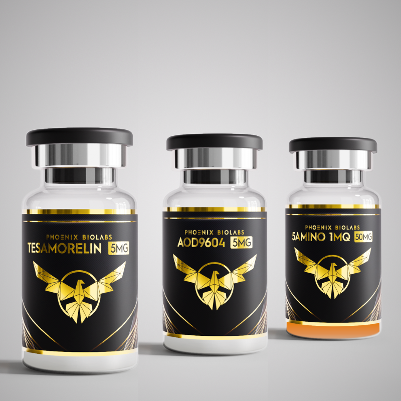 Research Bundle 60mg - TESAMORELIN 5mg + AOD-9604 5mg + 5-AMINO-1MQ 50mg